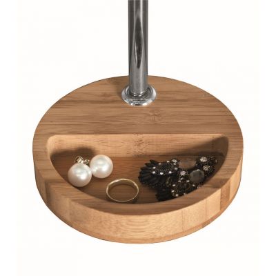 Lusterko kosmetyczne 17x30.5 cm okrągłe srebrny 5884202886 Kleine Wolke Timber