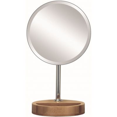 Lusterko kosmetyczne 17x30.5 cm okrągłe srebrny 5884202886 Kleine Wolke Timber