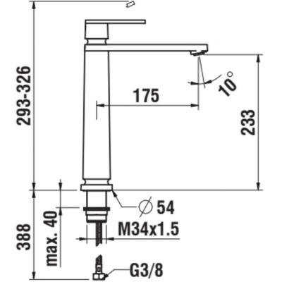 Laufen The New Classic HF900514100000 bateria umywalkowa stojąca chrom