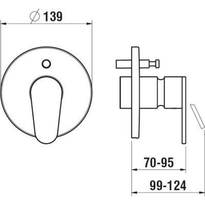 Laufen The New Classic HF900579100000 bateria wannowo-prysznicowa podtynkowa chrom