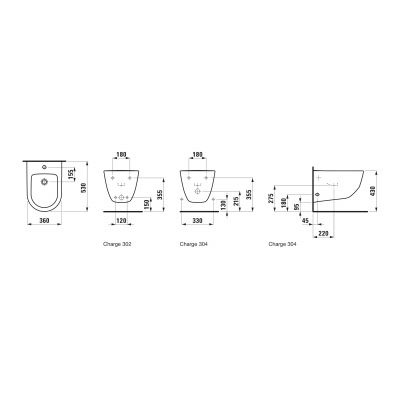 Bidet wiszący biały H8309520003021 Laufen Pro A