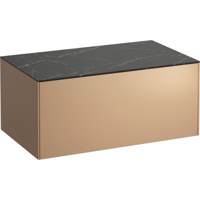 Szafka z blatem 77.5x45.5x34 cm podumywalkowa wisząca czarna H4054100341411 Laufen Sonar