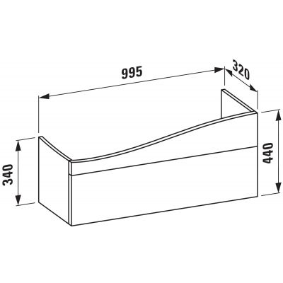 Szafka H4304210972691 Laufen Il Bagno Alessi