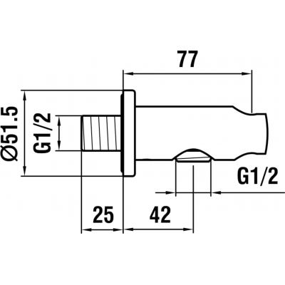 Laufen Twin HF504778462000 przyłącze kątowe z uchwytem złoty