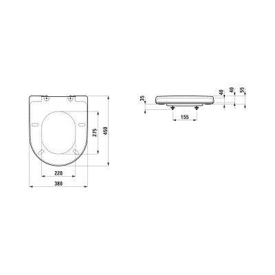 Deska sedesowa H8969503000001 Laufen Pro A