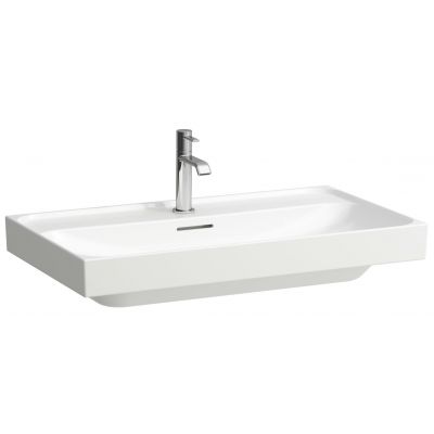 Umywalka 80x46 cm prostokątna ścienna-meblowa biała H8101170001041 Laufen Meda