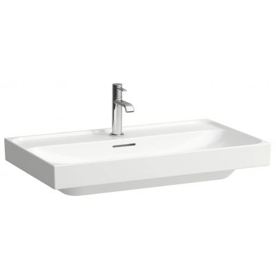 Umywalka 80x46 cm prostokątna ścienna-meblowa biała H8101177571091 Laufen Meda