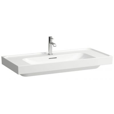 Umywalka 100x46 cm prostokątna ścienna-meblowa biała H8101190001041 Laufen Meda