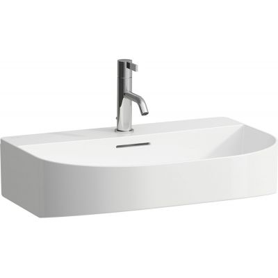 Umywalka 60x42 cm półokrągła ścienna biała H8103420001081 Laufen Sonar