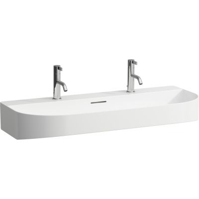 Umywalka 100x42 cm półokrągła ścienna biała H8103474001071 Laufen Sonar