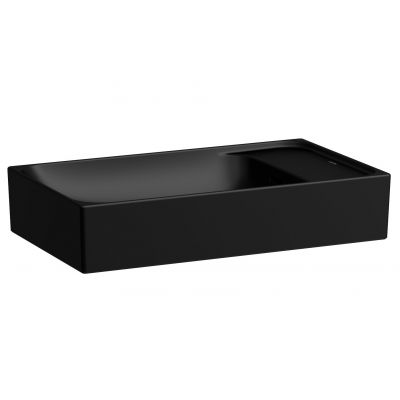Umywalka 60x35 cm prostokątna nablatowa czarna H8121137161091 Laufen Meda