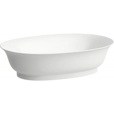 Umywalka 55x38 cm owalna nablatowa biała H8128527571121 Laufen The New Classic