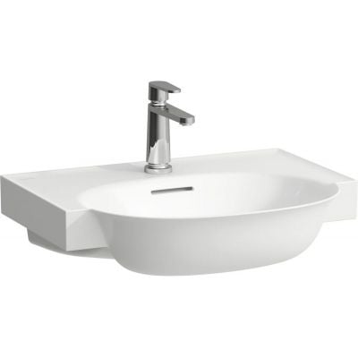 Umywalka 60x48 cm półokrągła ścienna-meblowa biała H8138530001081 Laufen The New Classic