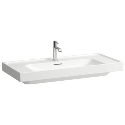 Umywalka 100x46 cm prostokątna ścienna biała H8161194001091 Laufen Meda