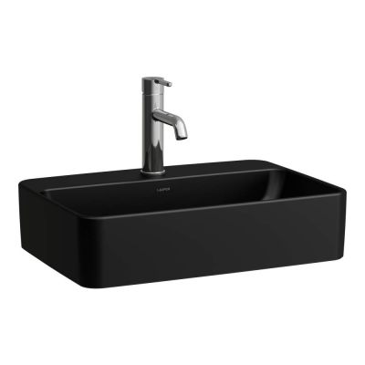 Umywalka 55x38 cm prostokątna nablatowa czarna H8169457161111 Laufen Savoy