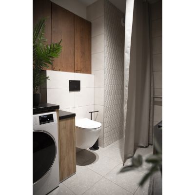 Umywalka 51x39 cm owalna nablatowa biała VUD6251 Laveo Desna