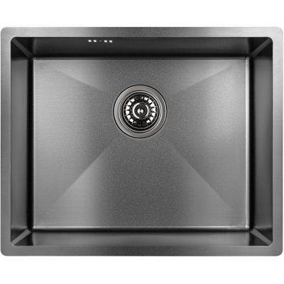 Zlewozmywak stalowy z syfonem 54x44 cm SAM510P Laveo Marmara