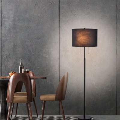 Lampa stojąca 2x15 W czarna LP03042FBK Light Prestige Fogo