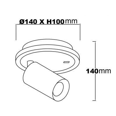 Kinkiet 1x8 W biały LP06121WSWH Light Prestige Parma