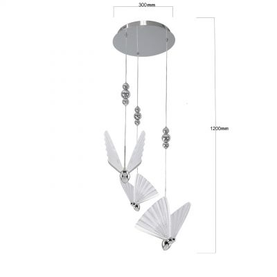 Lampa wisząca 3x24 W chrom LP17153PCH Light Prestige Mariposa