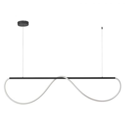 Lampa wisząca 1x36 W biała-czarna LP23451PMBK Light Prestige Meleca