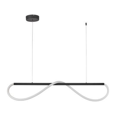 Lampa wisząca 1x24 W biała-czarna LP23451PSBK Light Prestige Meleca
