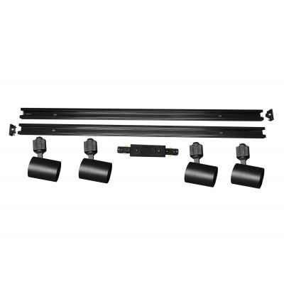 Szynoprzewód 4x50 W czarny LP737BKSET Light Prestige Snow