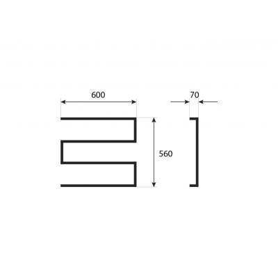 LaVita Trynidad 5908211470368 wieszak na ręcznik czarny
