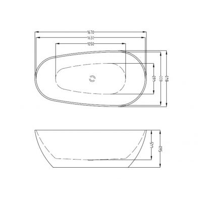 Wanna wolnostojąca 167x84 cm 5900378322306 LaVita Lacrima