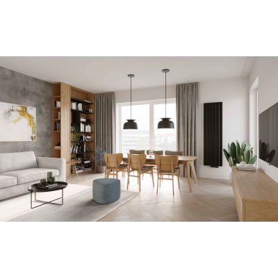 Grzejnik dekoracyjny 180x44.5 cm podłączenie dolne biały NIA18004459003ZDC Luxrad Niagara Pojedyncza