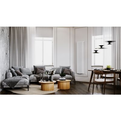 Grzejnik dekoracyjny 160x35.2 cm podłączenie dolne biały RIN16003529003ZDC Luxrad Ring