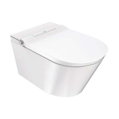 Toaleta myjąca wisząca bez kołnierza ze spłukiwaniem wirowym biała 4020FW Major&Maker Deluxe A