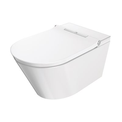Toaleta myjąca wisząca bez kołnierza ze spłukiwaniem wirowym biała 4020FW Major&Maker Deluxe A