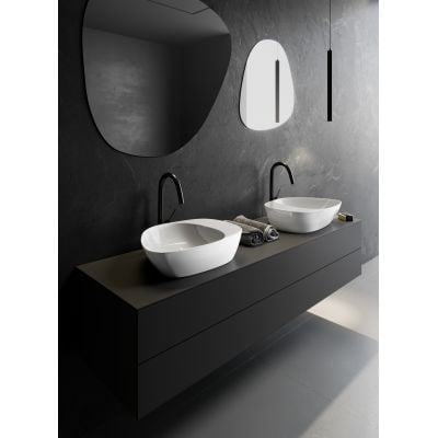 Umywalka 48x40 cm nablatowa biała K682005 Meissen Keramik Kontra