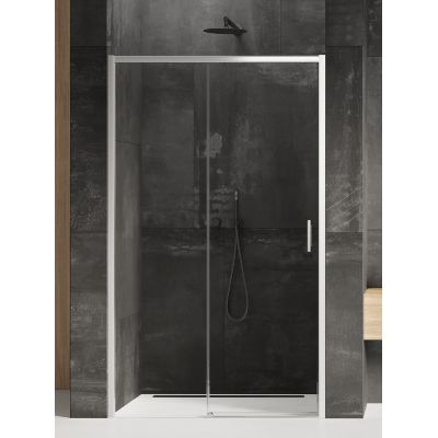 Drzwi prysznicowe 160 cm rozsuwane chrom połysk/szkło przezroczyste D0310A New Trendy Prime