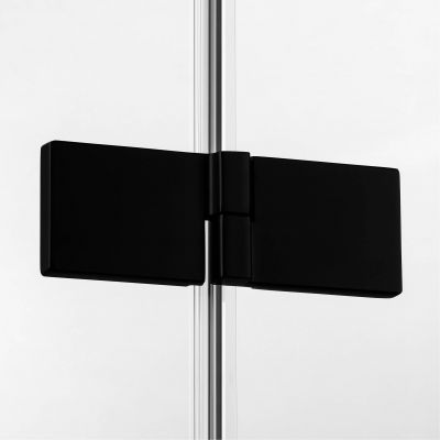 Kabina prysznicowa 110x80 cm prostokątna czarny mat/szkło przezroczyste EXK1568 New Trendy Avexa Black