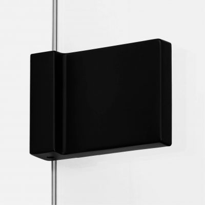 Kabina prysznicowa 110x80 cm prostokątna czarny mat/szkło przezroczyste EXK1568 New Trendy Avexa Black