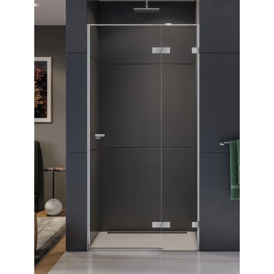 Drzwi prysznicowe 100 cm uchylne chrom połysk/szkło przezroczyste EXK4455 New Trendy Eventa