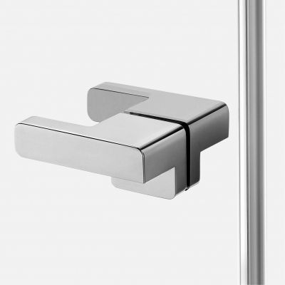 Drzwi prysznicowe 100 cm uchylne chrom połysk/szkło przezroczyste EXK4455 New Trendy Eventa