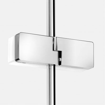 Drzwi prysznicowe 100 cm uchylne chrom połysk/szkło przezroczyste EXK4455 New Trendy Eventa