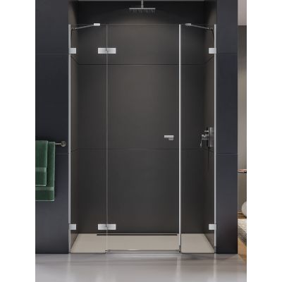 Drzwi prysznicowe 170 cm uchylne chrom połysk/szkło przezroczyste EXK4466 New Trendy Eventa