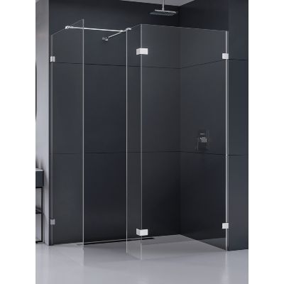 Ścianka prysznicowa walk-in 80 cm chrom połysk/szkło przezroczyste EXK4665 New Trendy Eventa