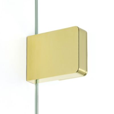 Kabina prysznicowa walk-in 130x80 cm prostokątna złoty połysk/szkło przezroczyste EXK4871 New Trendy Eventa Gold Shine