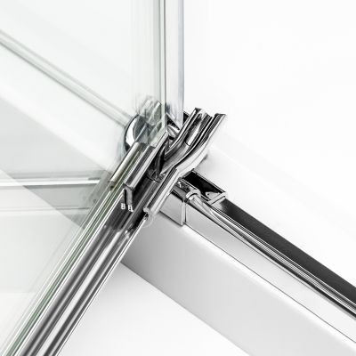 Drzwi prysznicowe 200 cm uchylne chrom połysk/szkło przezroczyste EXK5073 New Trendy Reflexa