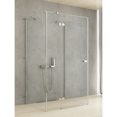 Kabina prysznicowa 110x80 cm prostokątna chrom połysk/szkło przezroczyste EXK5195 New Trendy Reflexa