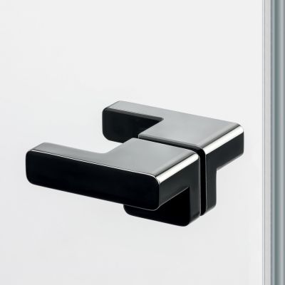 Kabina prysznicowa 120x120 cm kwadratowa czarny połysk/szkło przezroczyste EXK6174 New Trendy Eventa Black Chrome