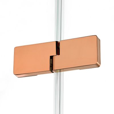 Kabina prysznicowa 80x70 cm prostokątna miedź połysk/szkło przezroczyste EXK6400 New Trendy Eventa Copper Shine