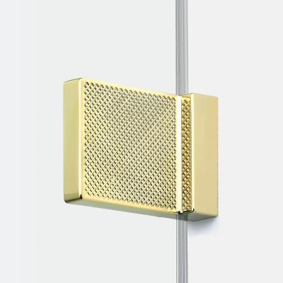 Drzwi prysznicowe 90 cm uchylne złoty połysk/szkło przezroczyste EXK6738 New Trendy Avexa Gold Shine XR