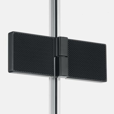 Drzwi prysznicowe 110 cm uchylne czarny mat/szkło przezroczyste EXK6842 New Trendy Avexa Black XR