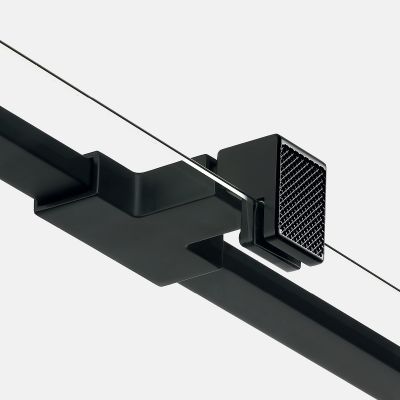 Kabina prysznicowa 110x100 cm prostokątna czarny mat/szkło przezroczyste EXK6922 New Trendy Avexa Black XR